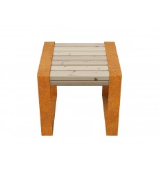 Gartenbank Cortenstahl