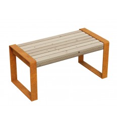 Gartenbank Cortenstahl