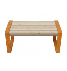 Gartenbank Cortenstahl