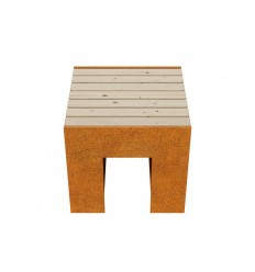 Gartenbank Cortenstahl