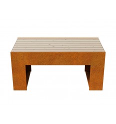 Gartenbank Cortenstahl