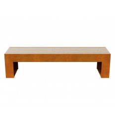 Havebænk Cortenstål