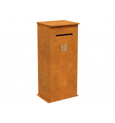 Briefkasten aus Cortenstahl