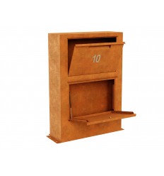 Postkasse Cortenstål