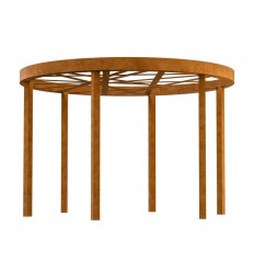 Pergola aus Cortenstahl