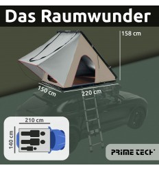 Gamma XL • 220x150x158cm Biltagtelt hardtop