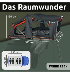 Rodin Base • 221x285x126cm biltagtelt hardtop