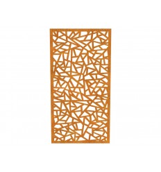 Vægdekoration i cortenstål