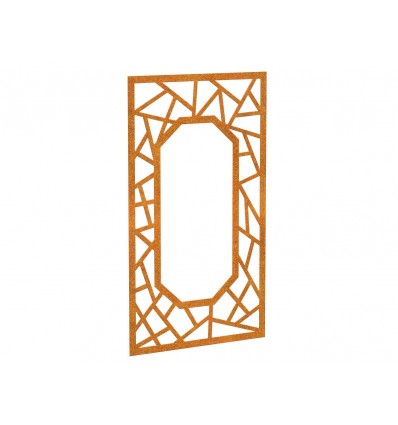 Vægdekoration i cortenstål