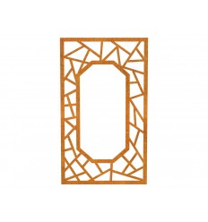 Wanddekoration Cortenstahl