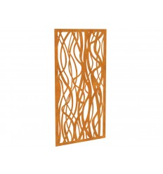 Vægdekoration i cortenstål