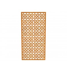 Vægdekoration i cortenstål