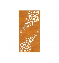 Vægdekoration i cortenstål